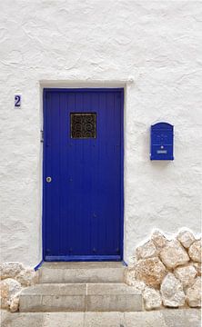 Blauwe deur van Berthold Werner