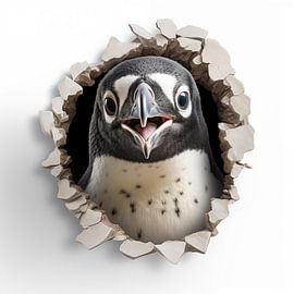 Pingouin du mur sur TheXclusive Art