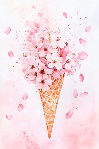 Blüten-Eiscreme