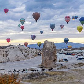 Many balloons over Cappadocia by Tilo Grellmann