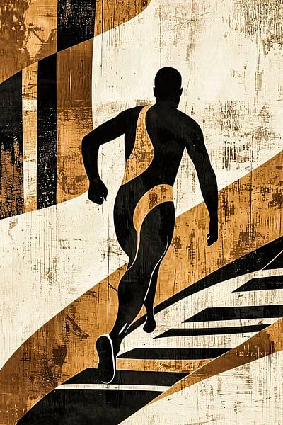 Laufende Person auf der Treppe von Art & Soul Creations