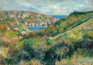 Hügel rund um die Bucht von Moulin Huet, Guernsey, Pierre-Auguste Renoir