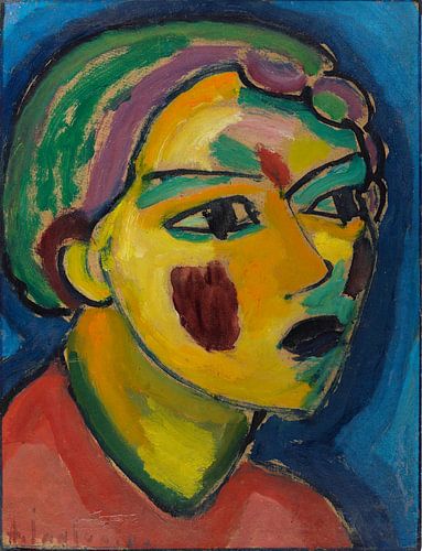 Poète (tête mystique), Alexej von Jawlensky, 1917