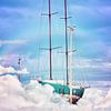Floating Ship in the Cloud von Beautiful Company Studio Design (bcstudio)