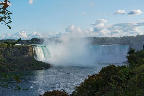 Niagara's Natuurpracht: Horseshoe Falls vanaf de Canadese kant