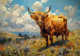 Focus on the majestic Highland cow