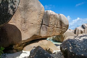 La Digue (Seychellen) : Traumstrand Anse Source d'Argent