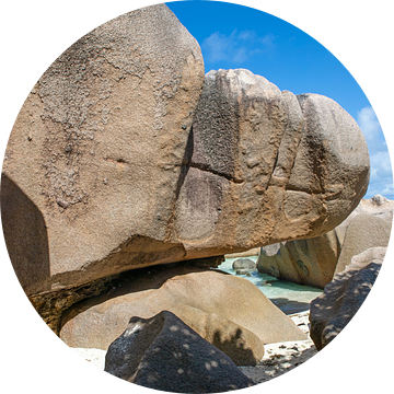 La Digue (Seychellen) : Droomstrand Anse Source d'Argent van t.ART