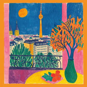 Berlin Skyline Poster Print von Niklas Maximilian