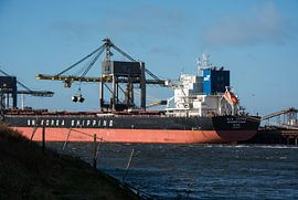 Schiffe im Hafen unter den Kränen. von scheepskijkerhavenfotografie