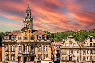 Stadhuis Schwäbisch Hall in Duitsland van Animaflora PicsStock