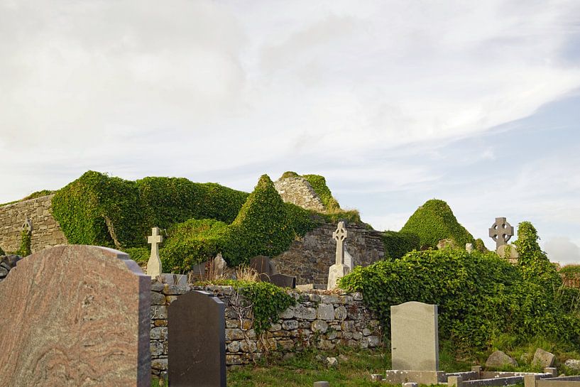 De ruïnes van de middeleeuwse kerk en het kerkhof van Kilmacreehy van Babetts Bildergalerie