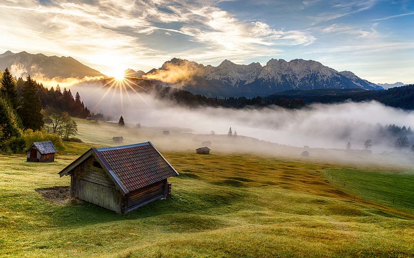 Herbstmorgen in Oberbayern von Achim Thomae