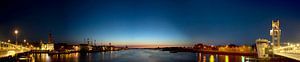 Sunset at the river IJssel in Kampen