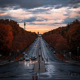 Herfst zonsondergang van Martin Kröhner