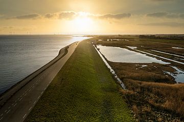 Uitzicht vanuit de Plompetoren in Koudekerke