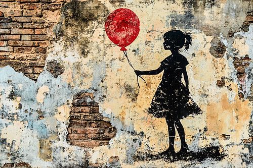 Meisje met rode ballon