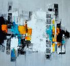Abstract on grey by Claudia Neubauer thumbnail