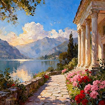 Romantisches griechisches Herrenhaus - Johanna's Art Creations von Johannas Art Creations