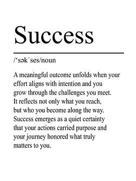 Success Definition - White