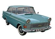 Opel Rekord P2 in original color by aRi F. Huber thumbnail