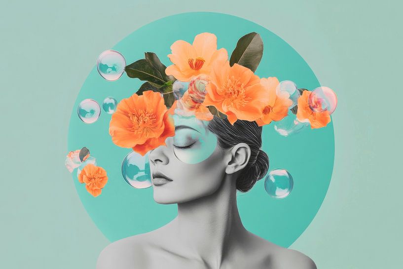 Flower magic face by Poster Art Shop