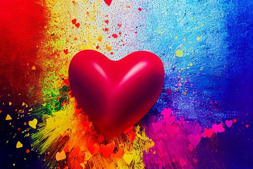 Splash Valentijnsdag Behang Illustratie Achtergrond 05