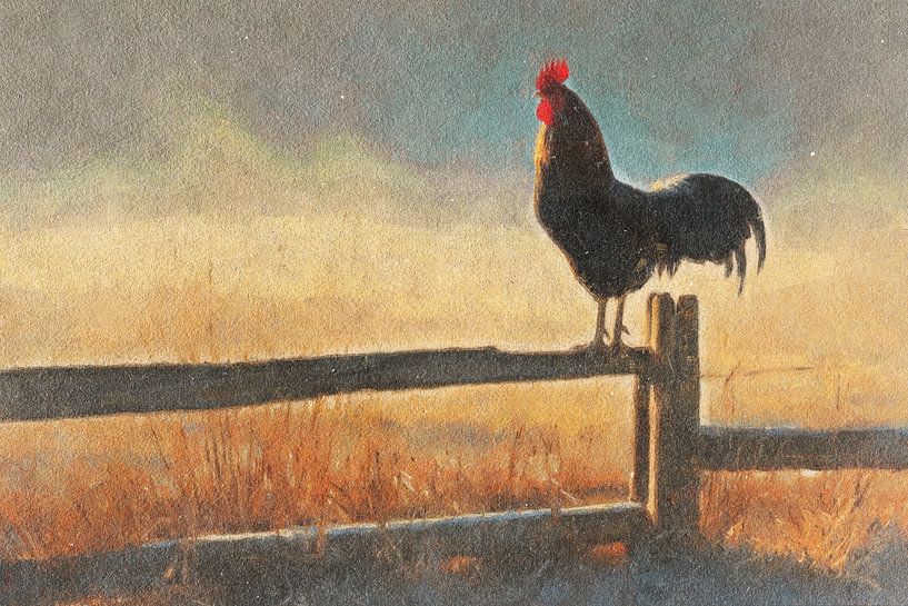 Dawn with Rooster by Whale & Sons