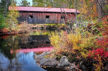 Pont couvert de Waterloo - Warner River NH sur Slukusluku batok