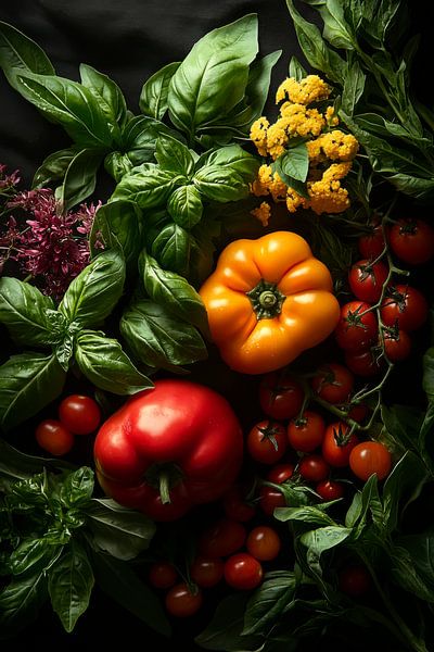 Bunte Gemüsevielfalt von Poster Art Shop