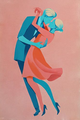 Embracing Love in Colour by Wonderful Art