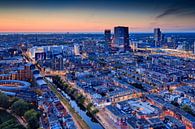 skyline van Den Haag kort na zonsondergang van gaps photography thumbnail