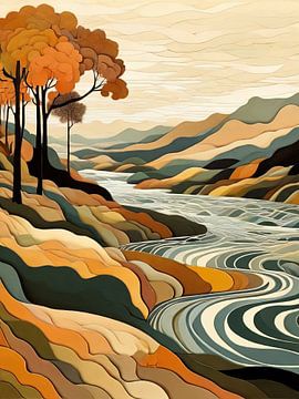 Herbst Fluss von TOAN TRAN