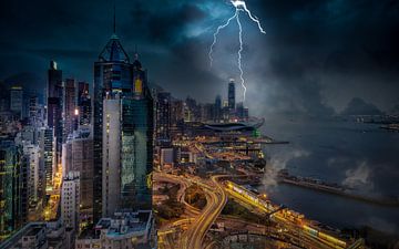 Hong Kong Lightning van Mario Calma