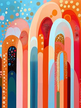 Abstract kleurenfeest 3 van Bert Nijholt
