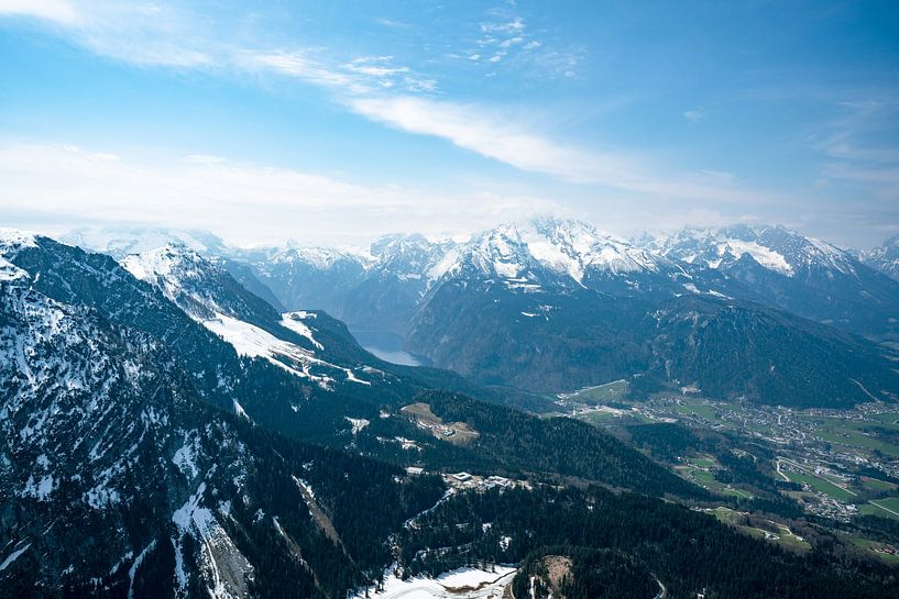 View of the Königssee, Watzmann and Berchtesgaden by Leo Schindzielorz