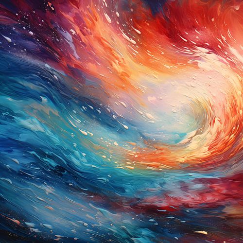 Astrologisch Universum: Abstract Canvas