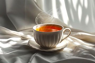 une tasse de thé chaud sur Egon Zitter