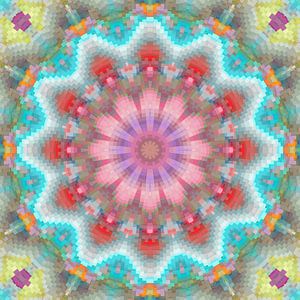 Mandala Frühlingsfarben