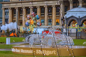 KERSTSFEER OP HET KASTEELPLEIN VAN STUTTGART van Photoart-Naegele