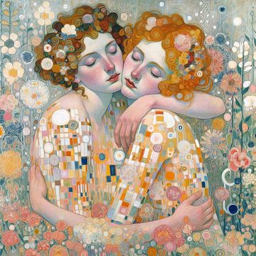 Jugendstil Embrace van J.O. Han