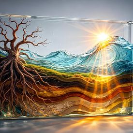 Wereld in glas van Linda de Klein