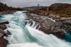 Waterfall at Jotunheimen Norway sur Menno Schaefer