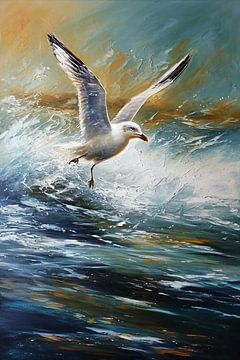 Schwebend über den Wipfeln des Meeres. von Harry Stok