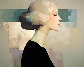 Porträt einer Frau von Wunderbare Kunst