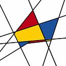 Piet Mondrian-abstrakt von Marion Tenbergen Miniaturansicht