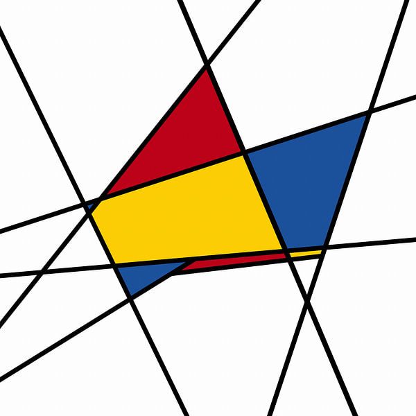 Piet Mondriaan abstract van Marion Tenbergen