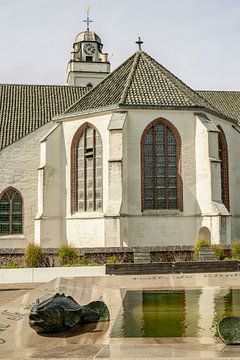 Kerk in Katwijk aan Zee. Zuid-Holland van Alie Ekkelenkamp