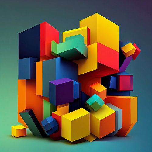 Kleurrijke blokken