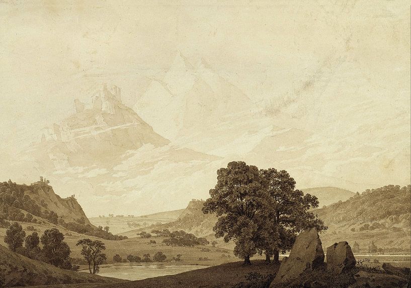 Herbst - Abend - Reife, Caspar David Friedrich - um 1803 von Het Archief